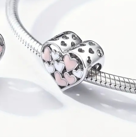 Heart Charm for European Style Bracelets Multi  Fits Pandora Systems#1 - Picture 3 of 5